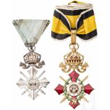 Military Merit Order 2nd class with war decoration, BulgariaVergoldetes, farbig emailliertes