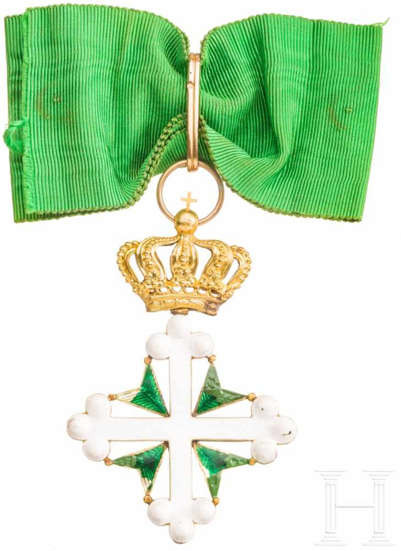 Italy - Order of Saint Mauritius and Saint Lazarus - Commander's Cross, 3rd modelGold und Emaille,