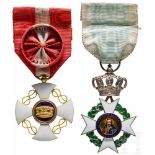 Order of the Redeemer, Silver Knight's Cross, 2nd model, Officer's Cross Crown of ItalyMit