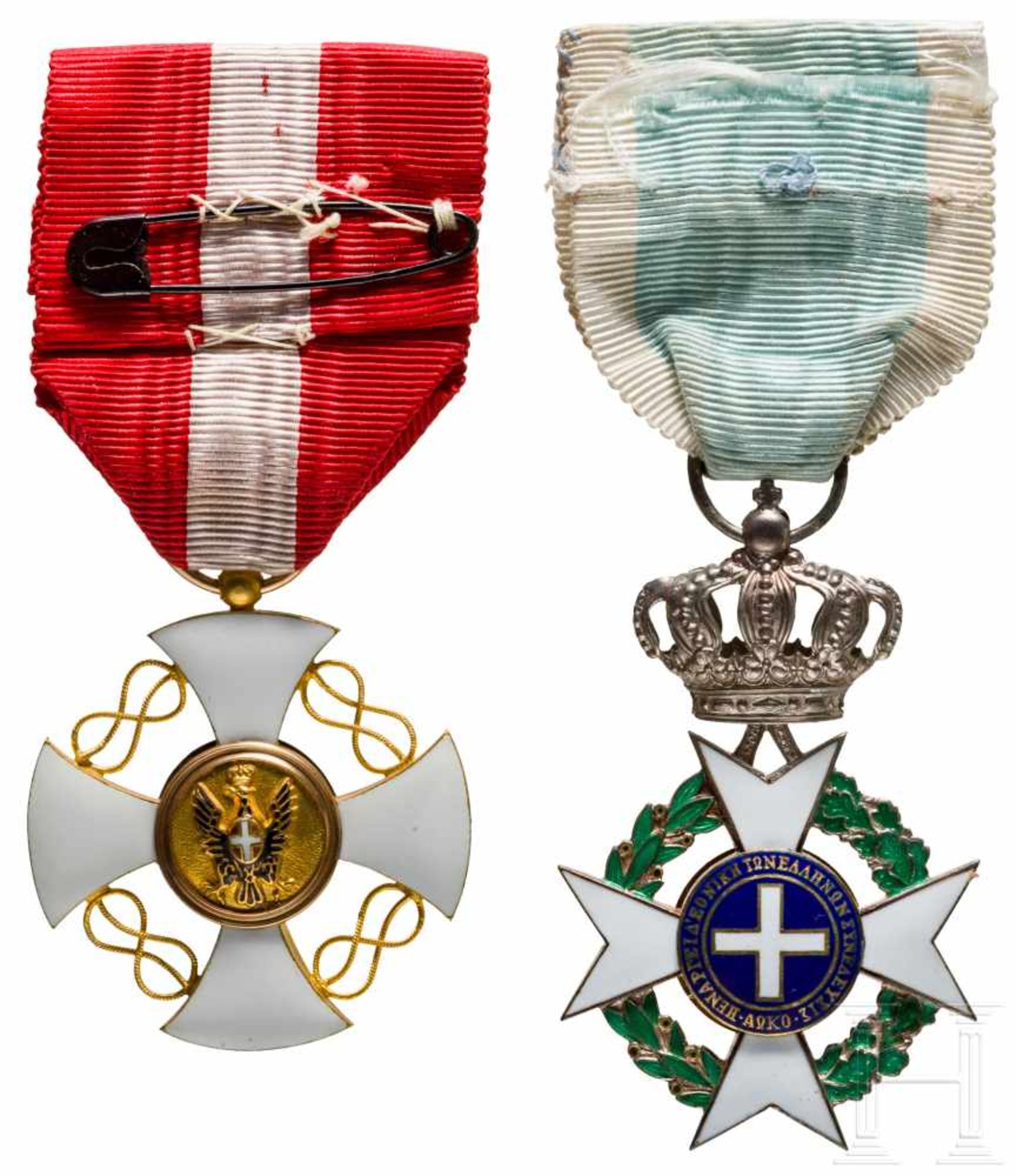 Order of the Redeemer, Silver Knight's Cross, 2nd model, Officer's Cross Crown of ItalyMit - Bild 2 aus 2