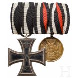 Medal bar with Iron Cross 2nd class 1870EK, mehrteilig gefertigt, magnetischer Eisenkern, am Ring