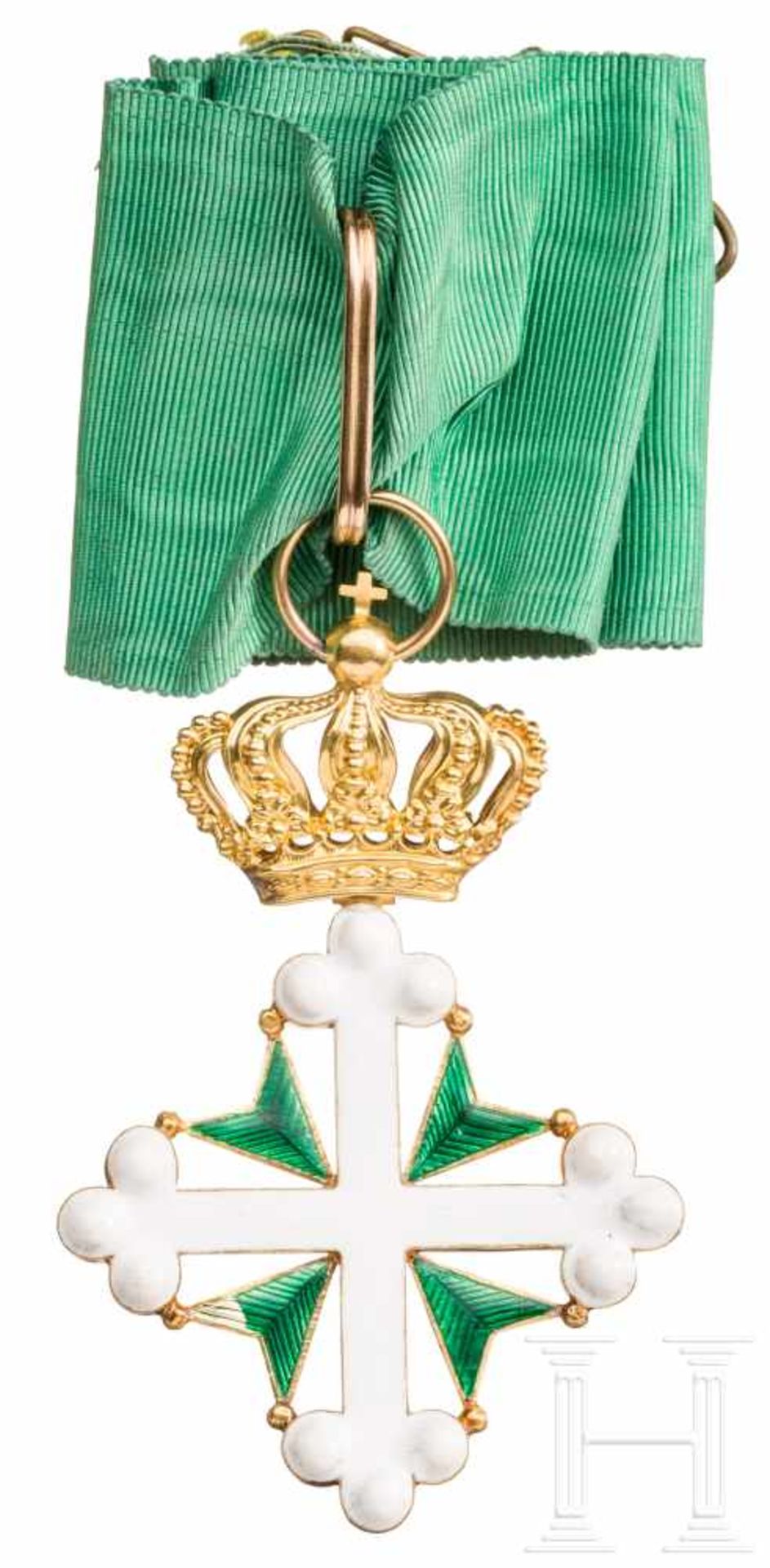 Italy - Order of Saint Mauritius and Saint Lazarus - Commander's Cross, 3rd modelGold und Emaille,