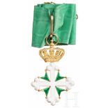 Italy - Order of Saint Mauritius and Saint Lazarus - Commander's Cross, 3rd modelGold und Emaille,
