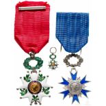 Order of the Legion of Honour, FranceRitterkreuz, Modell ab 1870 mit "Marianne". Silber mit goldenen