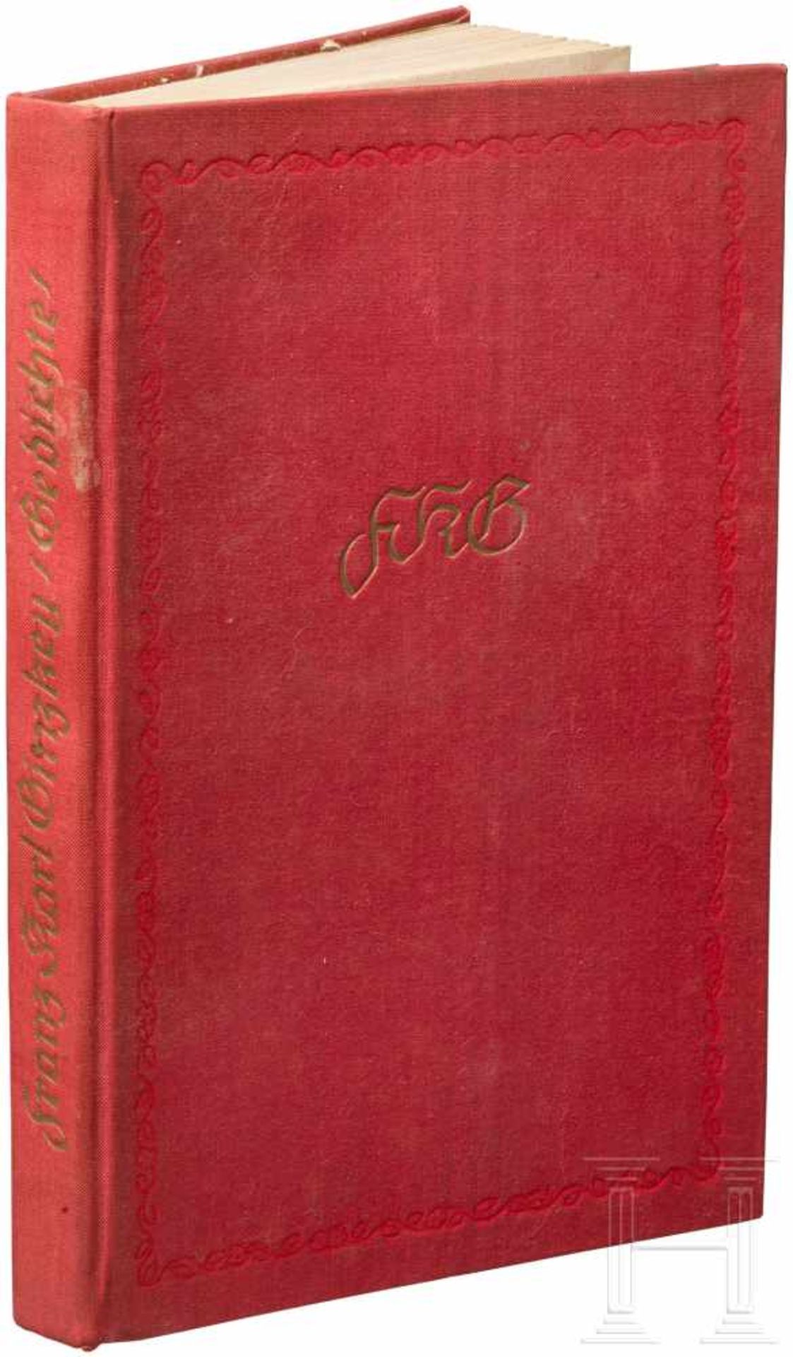 Emmy Göring - Gedichtband mit eigenhändiger Widmung Franz Karl Ginzkeys, 1941"Das Bergland=Buch", - Bild 2 aus 2