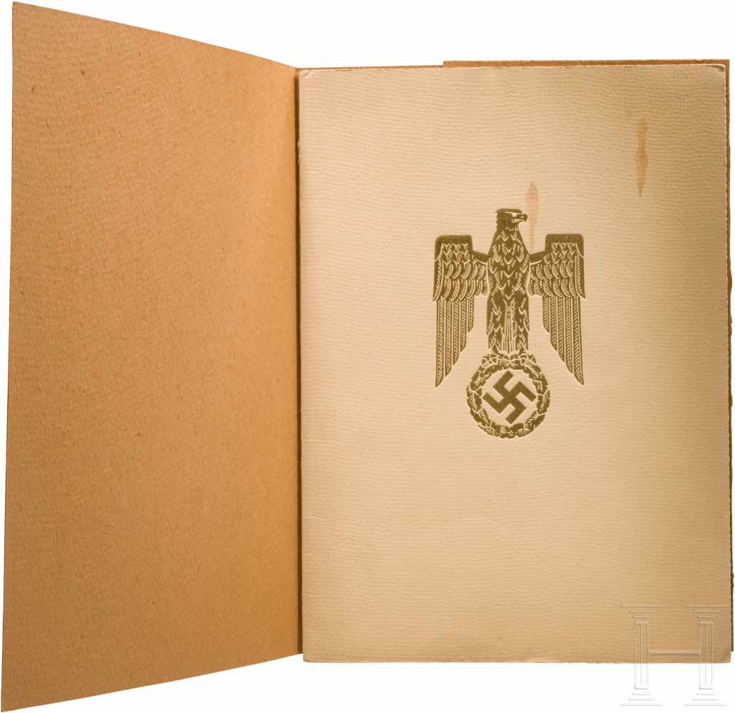 Ernennungsurkunde zum Regierungsforstrat mit Originalunterschrift GöringsGedruckter Doppelbogen, - Image 2 of 2