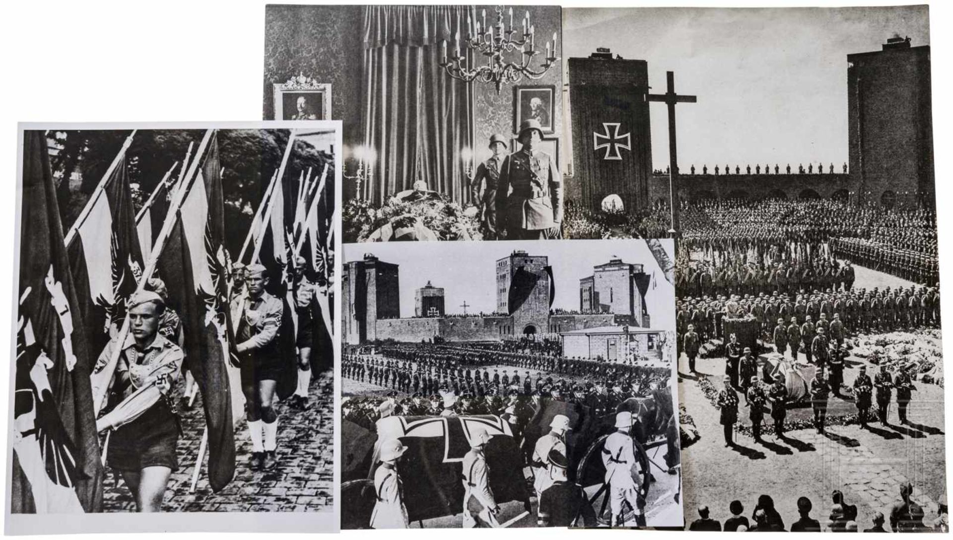 Ausweis und Dokumente zu den Trauerfeierlichkeiten für GFM Paul von Hindenburg, 1934Pressekarte - Bild 2 aus 4