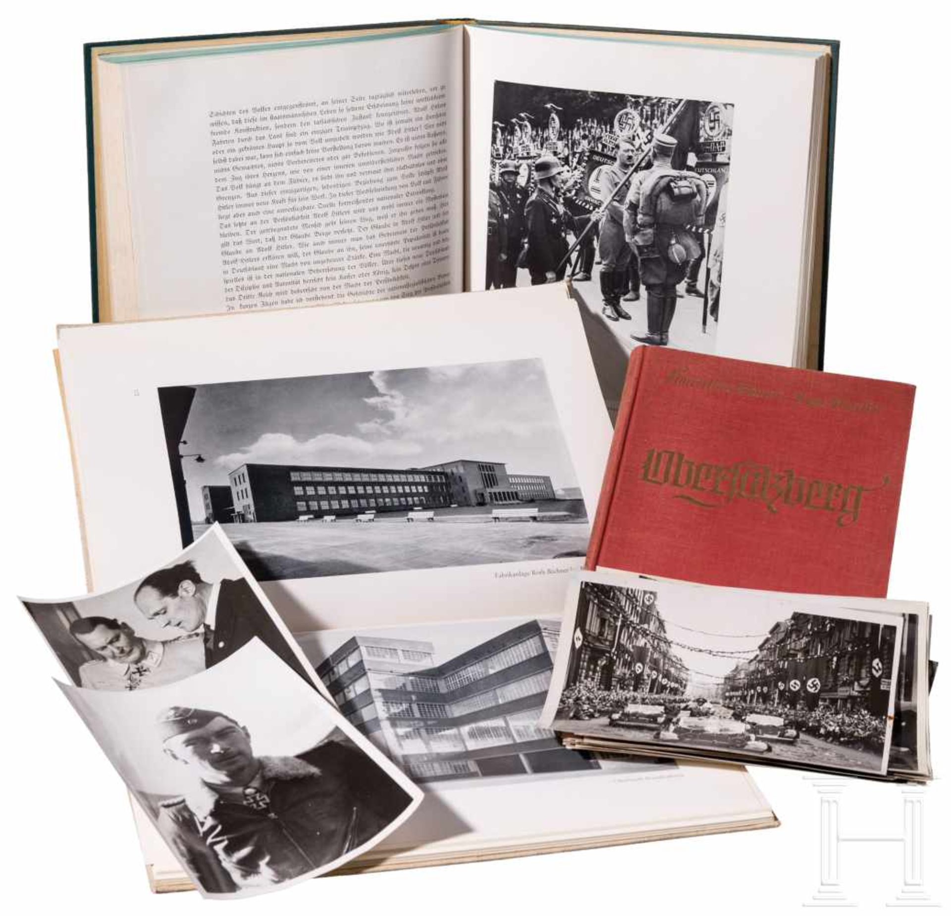 Drei Fotobücher und 20 PK-FotosBuch "NSDAP Reichsparteitag Nürnberg 1933", Julius Streicher,