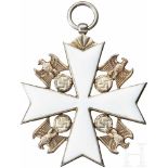 Deutscher Adler-Orden - Verdienstkreuz 3. StufeKreuz an akanthusverzierter Öse aus weiß