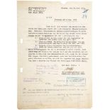 SS-Obergruppenführer Karl Wolff - eigenhändig signierter Brief an die Personalabteilung