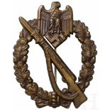 Infanterie-Sturmabzeichen in BronzeLeicht konvexe Feinzinkausführung mit nahezu perfekt erhaltener