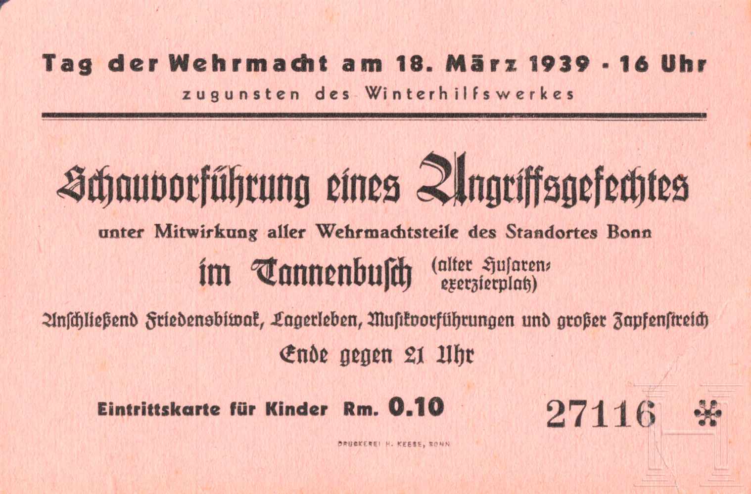 Tag der Wehrmacht, ohne Datum, um 1939/40: Sieben KartenN.E.A.13 / "Besucht die I. AR 27" / - Image 3 of 10