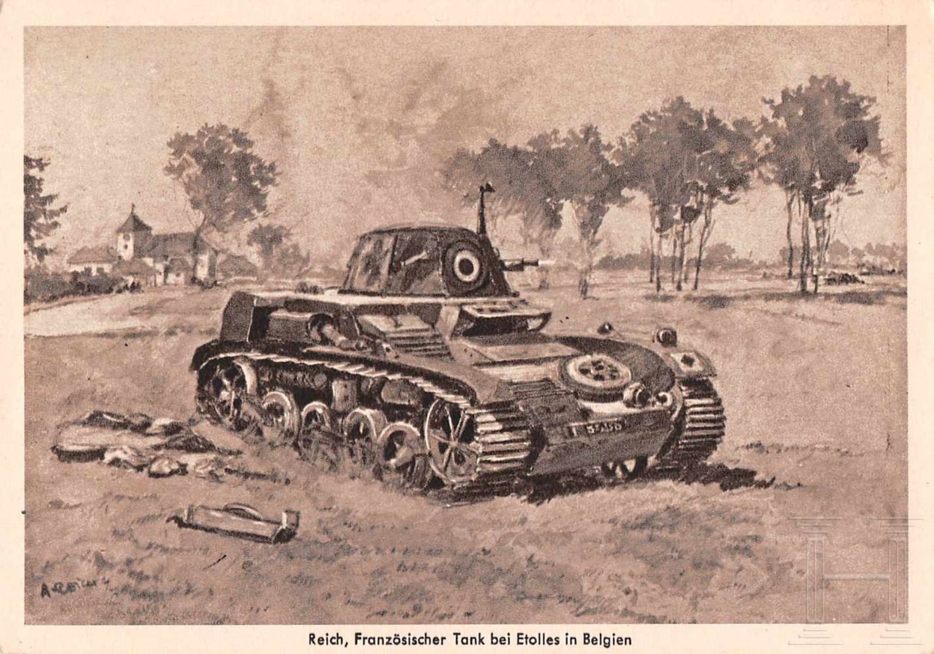 "Tag der Wehrmacht 1941" - acht Ansichtskarten* Buchner, Pferde im Biwak, II-III; * Reich,