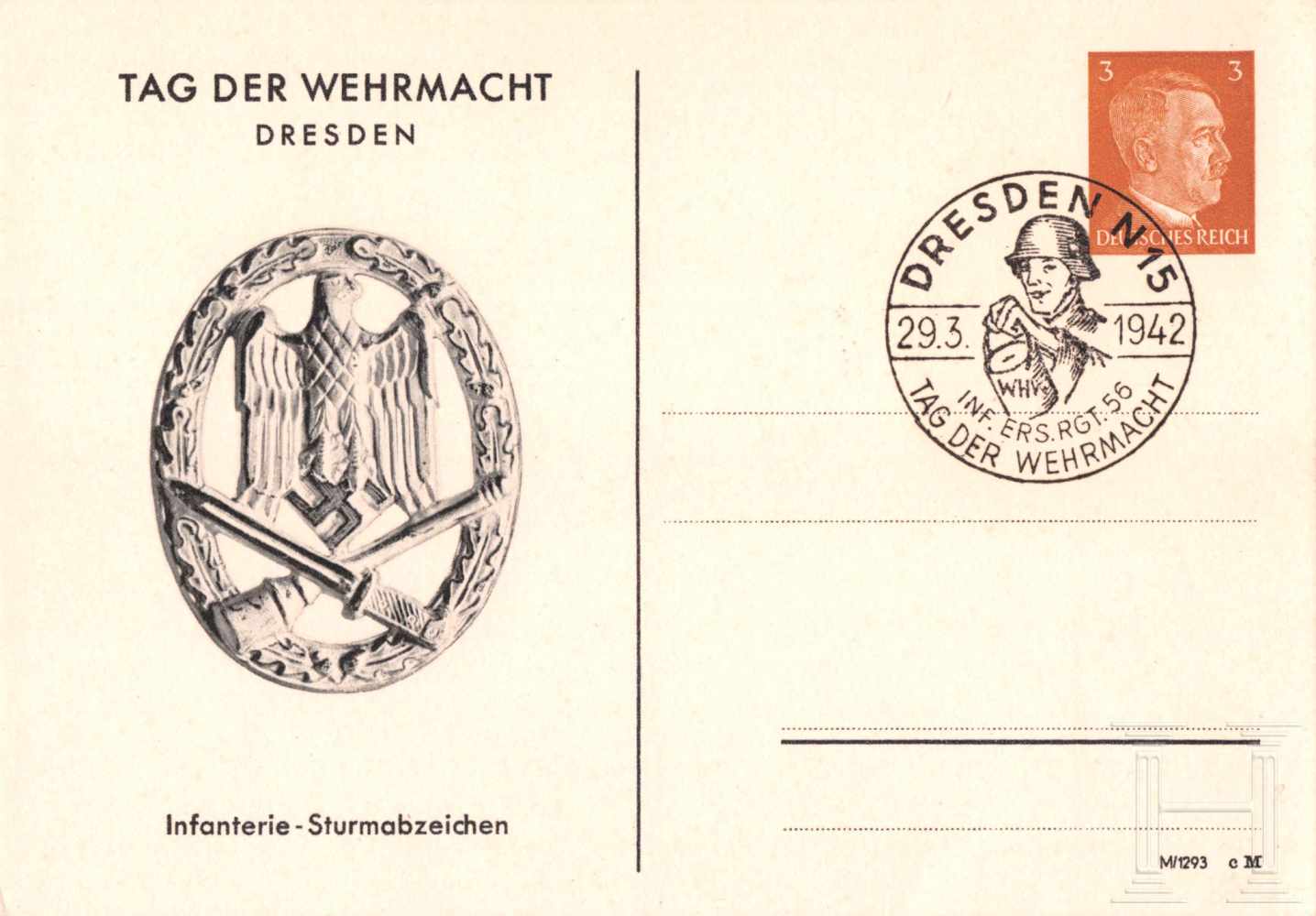 "Tag der Wehrmacht 1940" - zwei GedenkblätterΟ "WHW Gedenkblatt" (T.d.W 1940), R! Eines ist ein sog. - Image 5 of 5