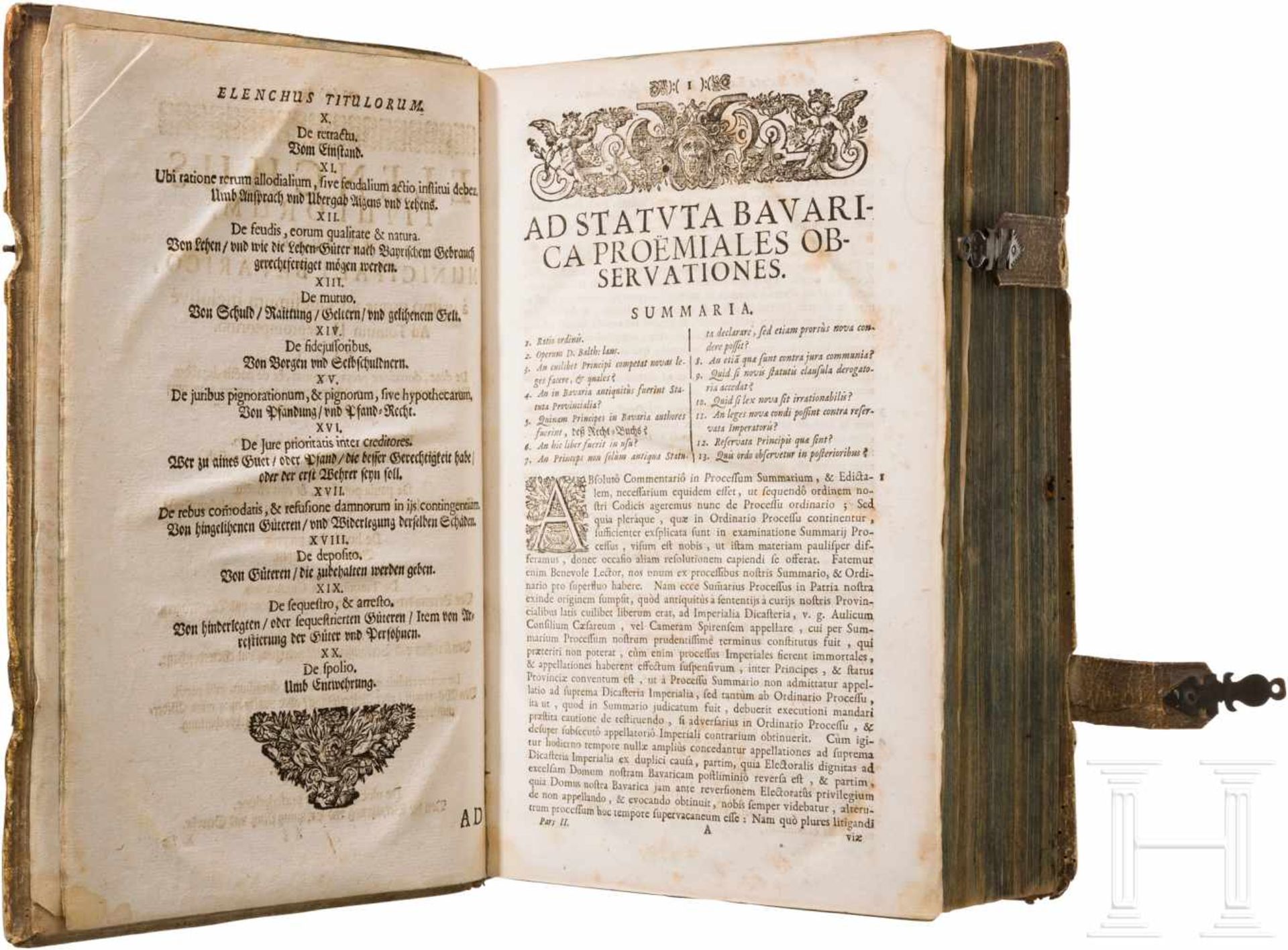 Johannis Hermann, "Commentarii ad Jus Municipale Bavaricum", München, 16451183 S. plus Index. - Bild 3 aus 3