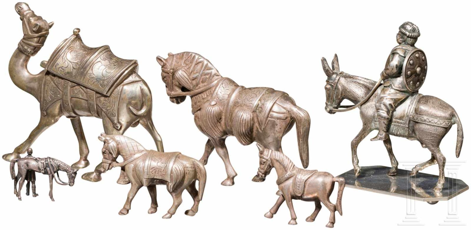Konvolut Silberminiaturen, Tiere, Asien, Anfang 20. Jhdt.Sechs unterschiedliche Miniaturen aus - Bild 2 aus 2