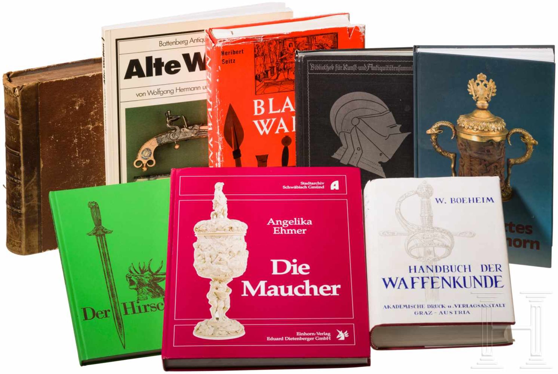 Acht Bücher zum Thema Alte Waffen und KunsthandwerkDemmin, Die Kriegswaffen - Ein Handbuch der