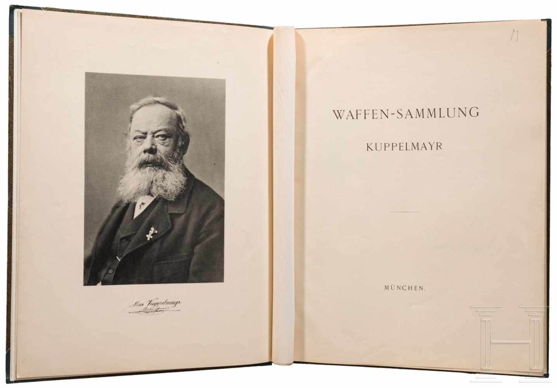 Katalog der Waffensammlung Kuppelmayr, München, 1895Katalog der Versteigerung in Köln, erschienen in