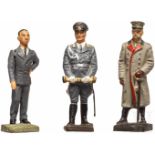 Konvolut Lineol - Goebbels, Göring, Hindenburg7 cm-Serie, Masseausführung, 30er Jahre.