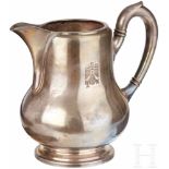 Adolf Hitler - a Water Pitcher from the Neue Reichskanzlei, Berlin Silver ServiceWith national eagle