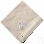 Adolf Hitler - a Napkin from the Informal Personal Table ServiceCream colour cloth linen napkin with