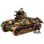 Gama - Panzer Feuertank No 60, dazu zwei Elastolin PanzersoldatenGama/Georg Adam Mangold, Fürth, 7