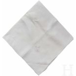 Adolf Hitler - a Napkin from the Formal Personal Table ServiceWhite colour cloth linen napkin with