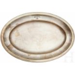 Adolf Hitler - an oval Serving Platter from the Neue Reichskanzlei, Berlin Silver ServiceWith