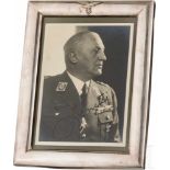 General der Flakartillerie Emil Zenetti (1883 - 1945) - japanischer Silbergeschenkrahmen mit
