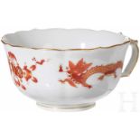 Adolf Hitler - an Eagle's Nest CupPorcelain cup with scalloped and gilded rim. The Meissen "Red