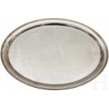 Adolf Hitler - an oval Serving Platter from the Neue Reichskanzlei, Berlin Silver ServiceWith