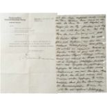 Hermann Göring - eigenhändiger Brief aus Kopenhagen an einen schwedischen Kapitän vom 26. November