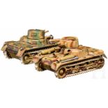 Gama - zwei Panzer Feuertanks No. 60Gama/Georg Adam Mangold, Fürth, 7 cm-Serie, Blech-/