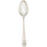 Adolf Hitler - a Serving Spoon from his Personal Silver ServiceSo called "informal pattern" with