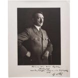 SS-Brigadeführer Ulrich Graf - Adolf Hitler, Geschenkportrait, Weihnachten 1936Hoffmann-Halbportrait