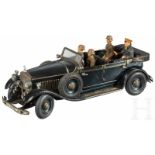 TippCo - Wagen des Führers mit Elastolin Hitler, sitzend, Besatzung7 cm-Serie, Blech-