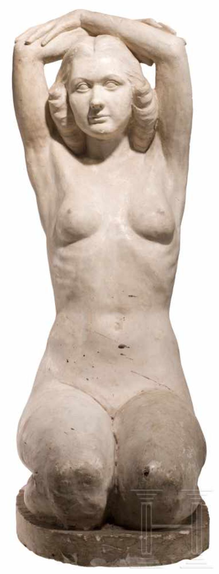 Arno Breker (1900-91) - lebensgroße Plastik nach "Die Kniende"Gipsmodell in Lebensgröße, nach - Bild 3 aus 4