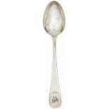 Adolf Hitler - a Demitasse Spoon from his Personal Silver ServiceSo called "informal pattern" with
