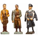 Konvolut Lineol - Hitler, Hess, Göring7 cm-Serie, Masseausführung, 30er Jahre. Hitler, stehend, in