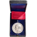 Bürgermeistermedaille der Gemeinde HöchenVersilberte Medaille mit Reliefportrait in Umschrift "Der