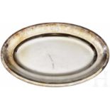 Adolf Hitler – an oval Serving Tray from his Personal Silver ServiceWith national eagle, slightly