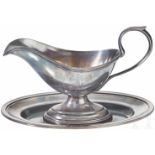 Adolf Hitler - a Gravy Boat from his Personal Silver ServiceWith national eagle, slightly spread