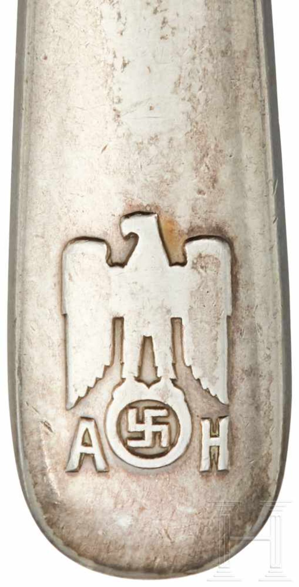 Adolf Hitler - a Dessert Knife from his Personal Silver ServiceSo called "informal pattern" with - Bild 4 aus 4