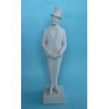 1922 Edward Prince of Wales: a parian standing figure entitled ‘Our Prince’, the reverse incised