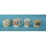 World War II: a Paragon mug for the Munich Peace Conference, two mugs dated September 3rd 1939 and