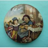 Youth and Age (366) (pot lid, potlid, prattware)