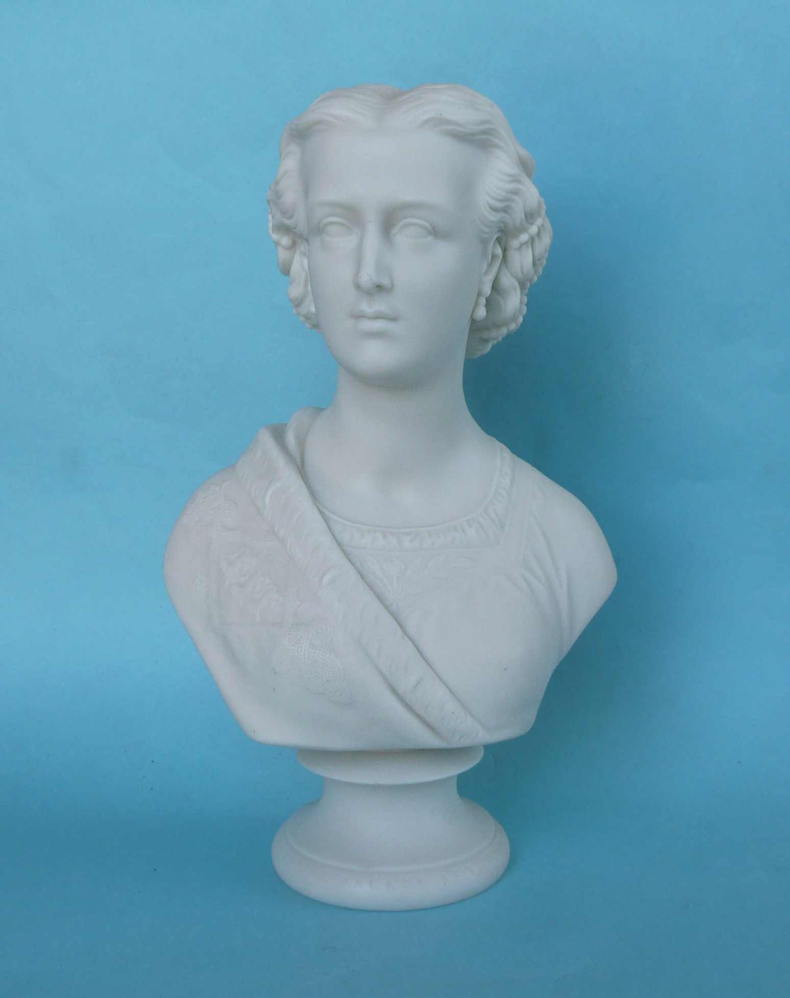 1863 Prince of Wales and Princess Alexandra: a particularly good pair of Copeland portrait busts for - Image 3 of 3