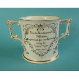 World War II: a Royal Crown Derby loving cup for Allestree, 96mm (commemorative, commemorate, naval,