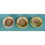 World War II: three Paragon Patriotic Series small circular dishes, two inscribed with quotations