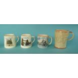 World War II: a pair of mugs by Delphine China ‘Therll always be an England’, one with hairline